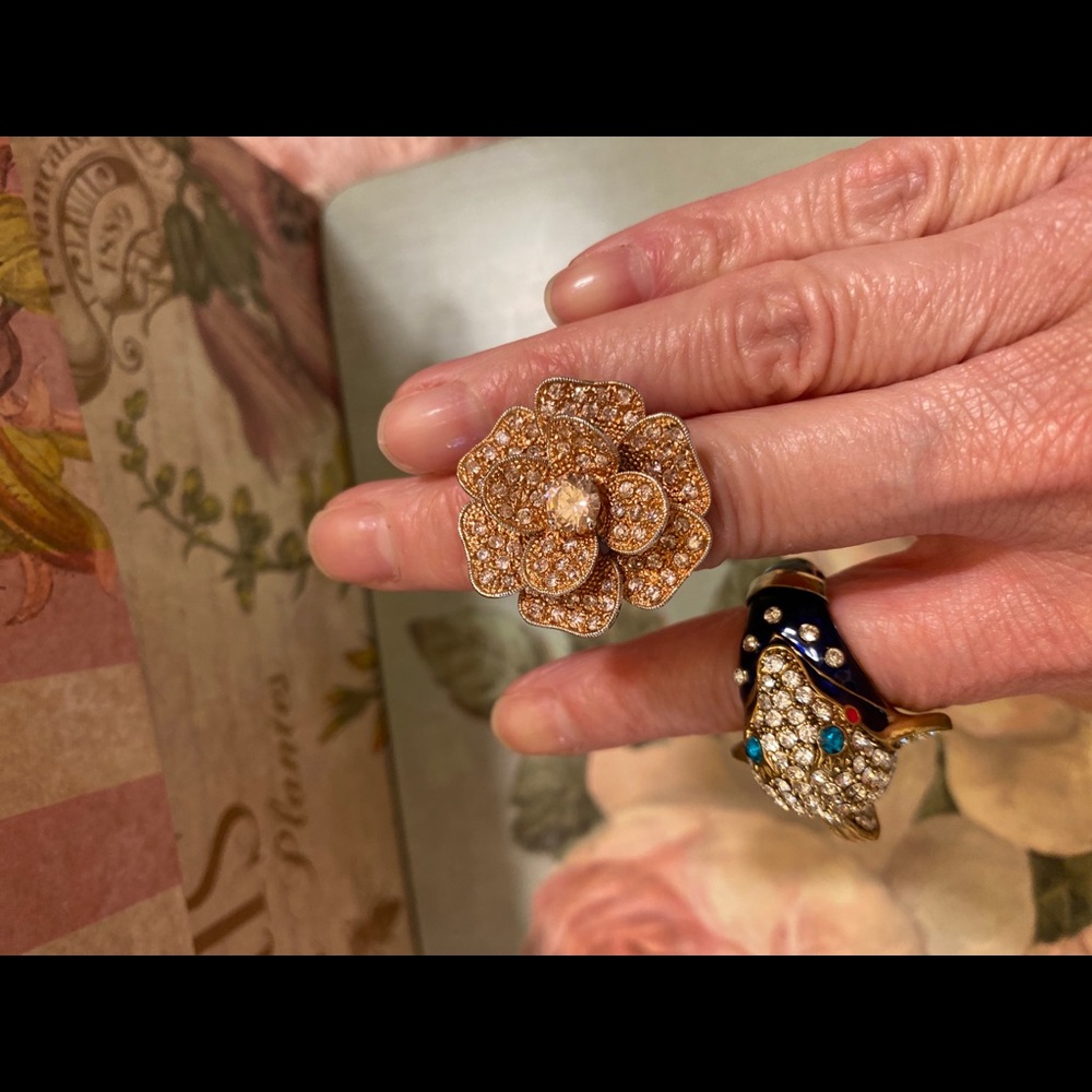 Two Cocktail Costume Rings sizes from 6-7